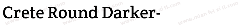 Crete Round Darker字体转换